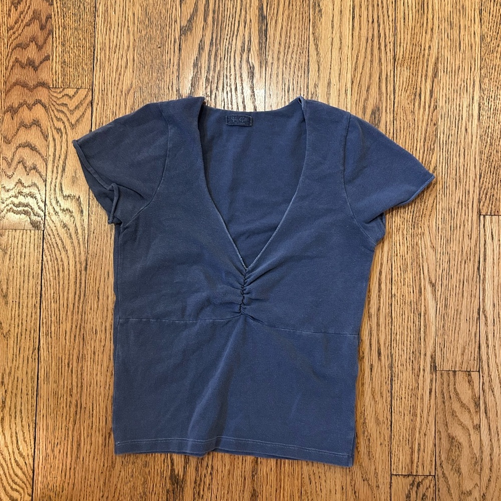 John Galt blue shirt